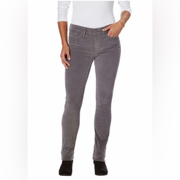 CALVIN KLEIN JEANS  Gray corduroy straight leg pants size 8 - Picture 1 of 15